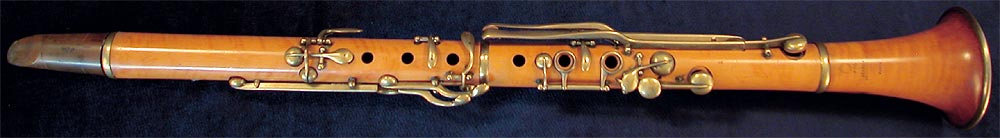 Early Musical Instruments, antique Clarinet by Jerome Thibouville