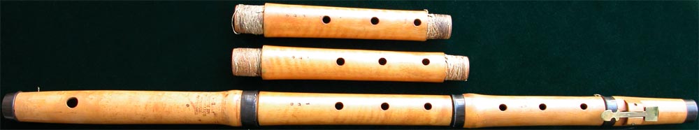 Early Musical Instruments, antique boxwood Flute by Steiner