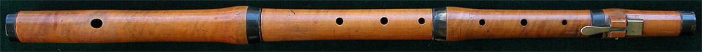 Early Musical Instruments, antique bone mounted boxwood Flute