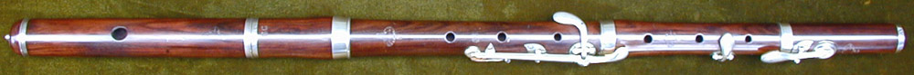 Early Musical Instruments, antique rosewood Flute by Claire Godfroy