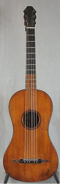 Early Musical Instruments part of the Bruderlin Collection, antique Converted Late Baroque Guitar Anonymous: French or German 12770 - 1790