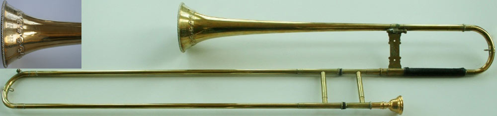 Early Musical Instruments, copy of an antique Sackbut by Jurgen Voigt