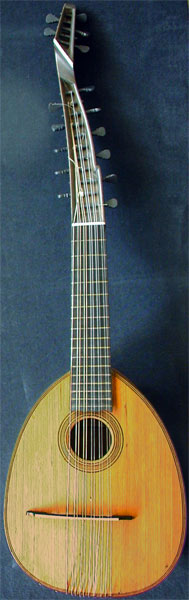 Early Musical Instruments, antique Theorbenzister, Arch Cittern by Anonymous