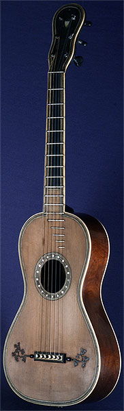 Early Musical Instruments part of the Bruderlin Collection, antique Romantic Guitar by Carlo Bergonzi early 1800s