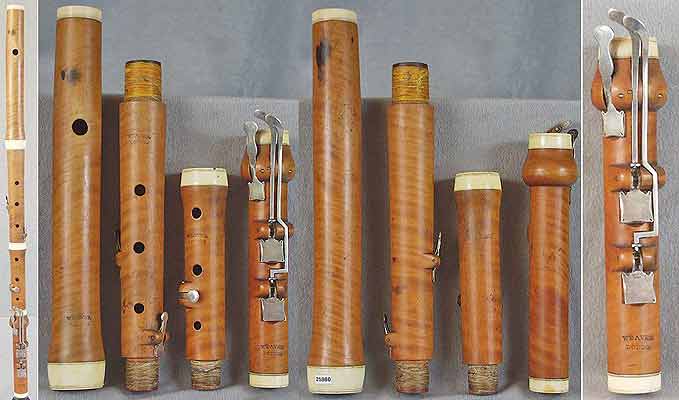 Early Musical Instruments, antique boxwood Flute by Weaver